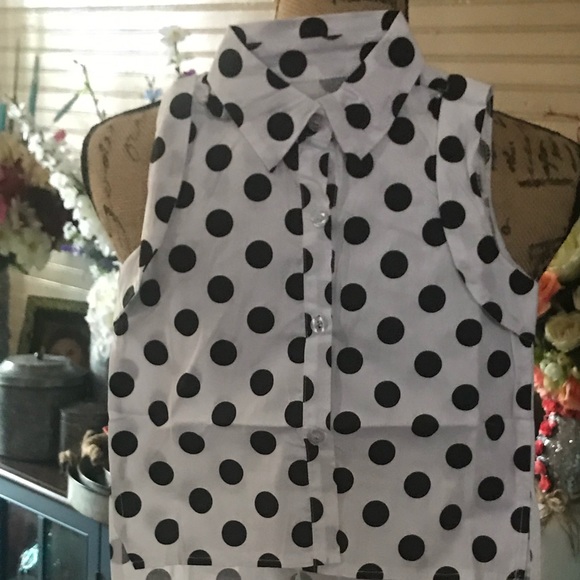 Girls polka dots shirt and shorts set - Picture 8 of 8